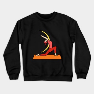 Yoga pose - moon Crewneck Sweatshirt